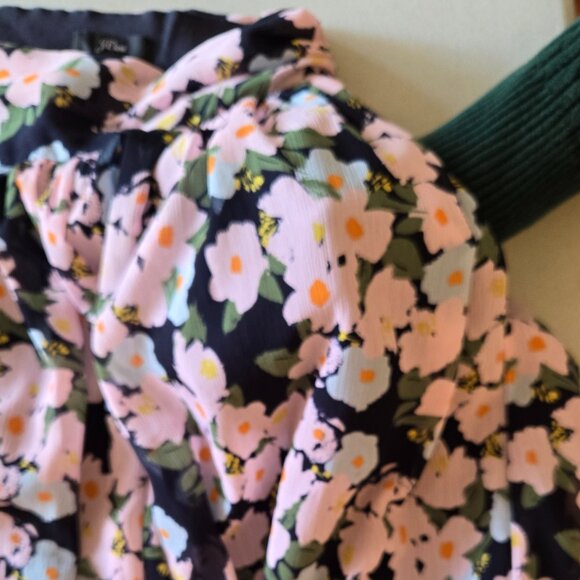 J. Crew Women's Plus Size 16 Floral Chiffon Maxi Skirt with Pockets EUC - Picture 4 of 4